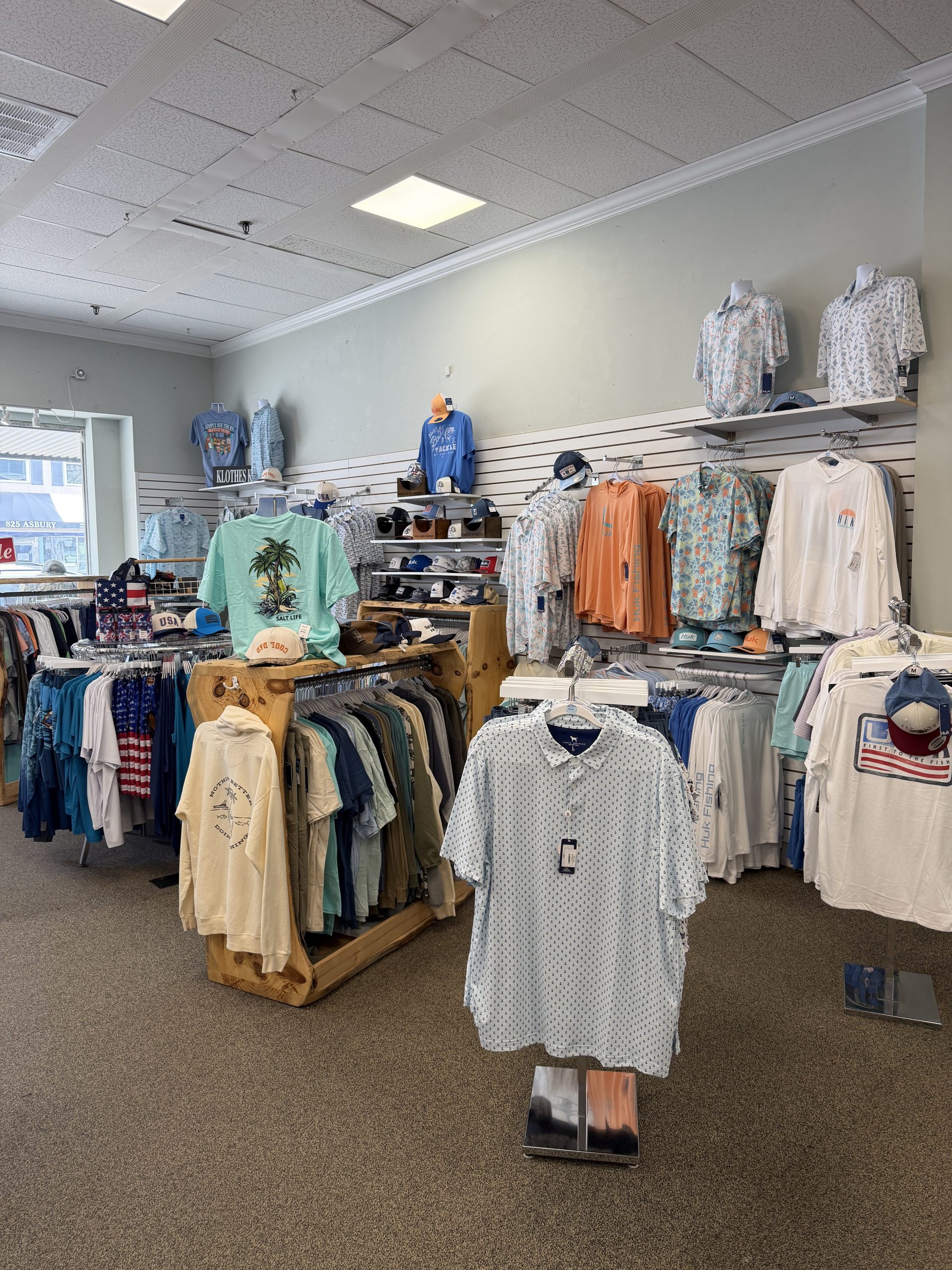 Klothes Kove inside of Stainton's on Asbury Avenue men's clothing and more